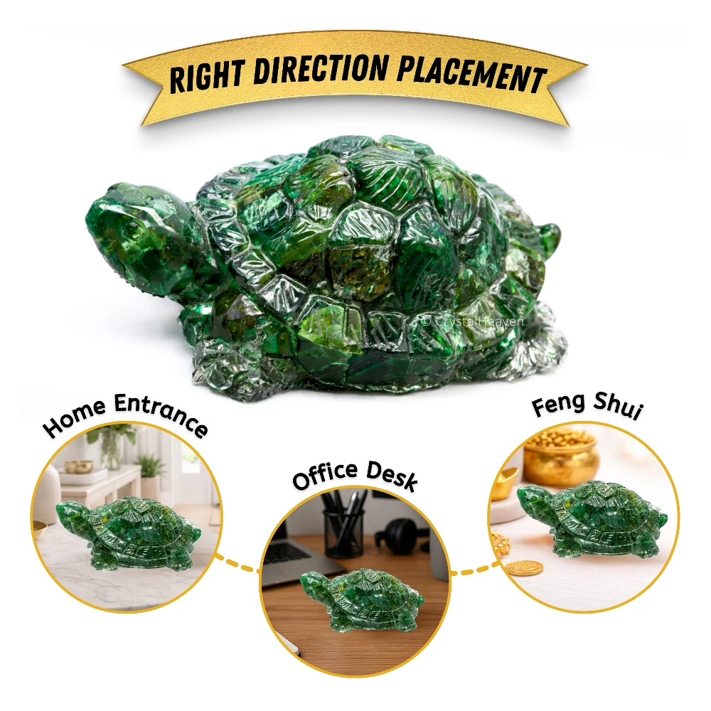 Green Aventurine Tortoise Kachhua