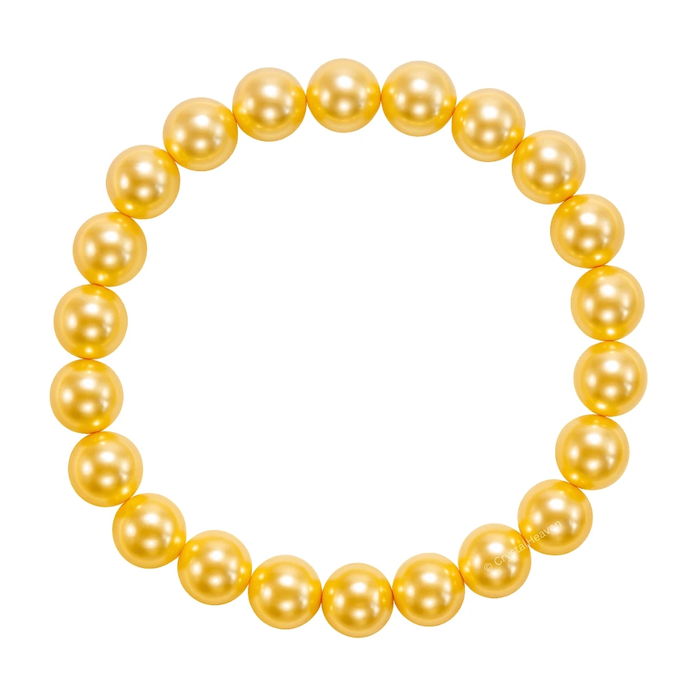 Yellow Pearl Bracelet (Elastic)