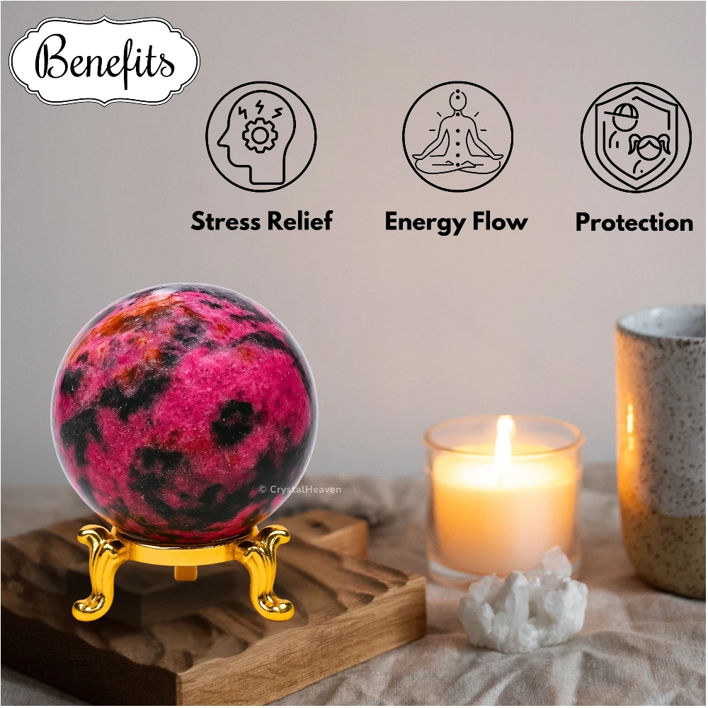 Rhodonite Sphere (2 Inch)