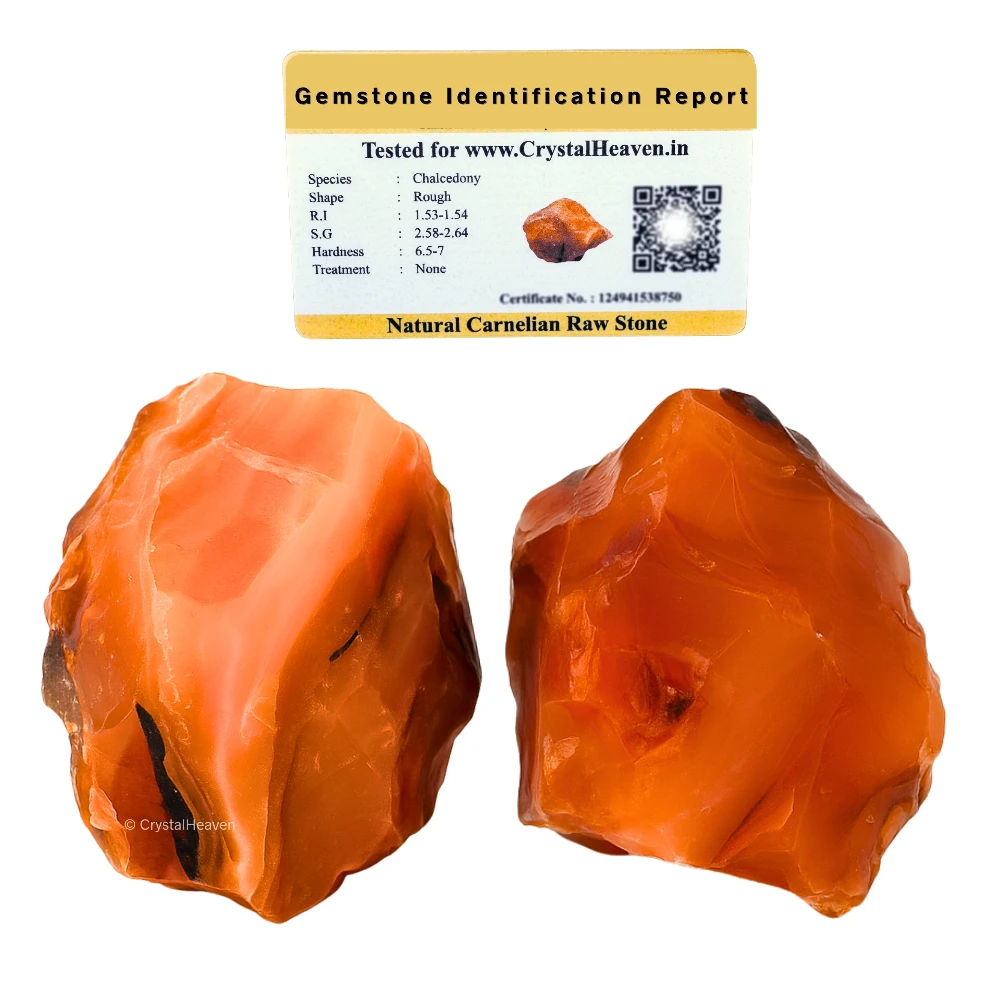 Raw Carnelian Crystals (1 Piece)