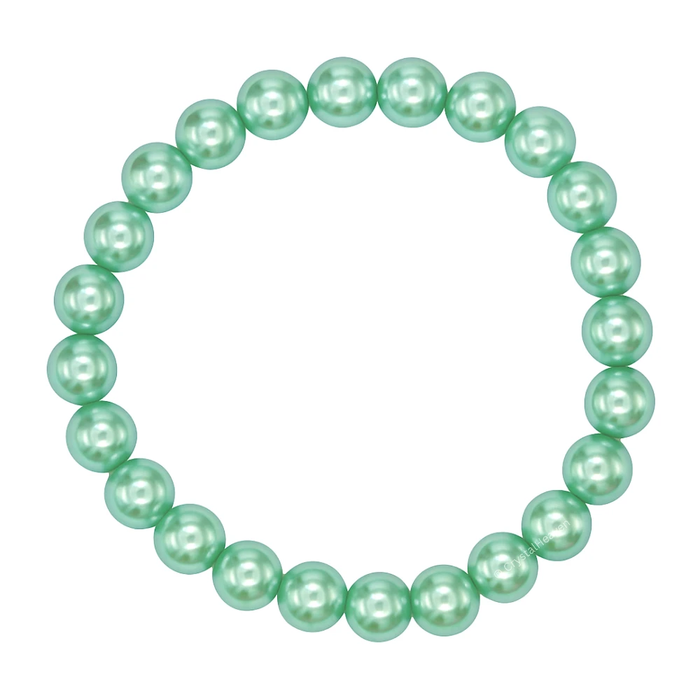 Pistachio Pearl Bracelet (Elastic)