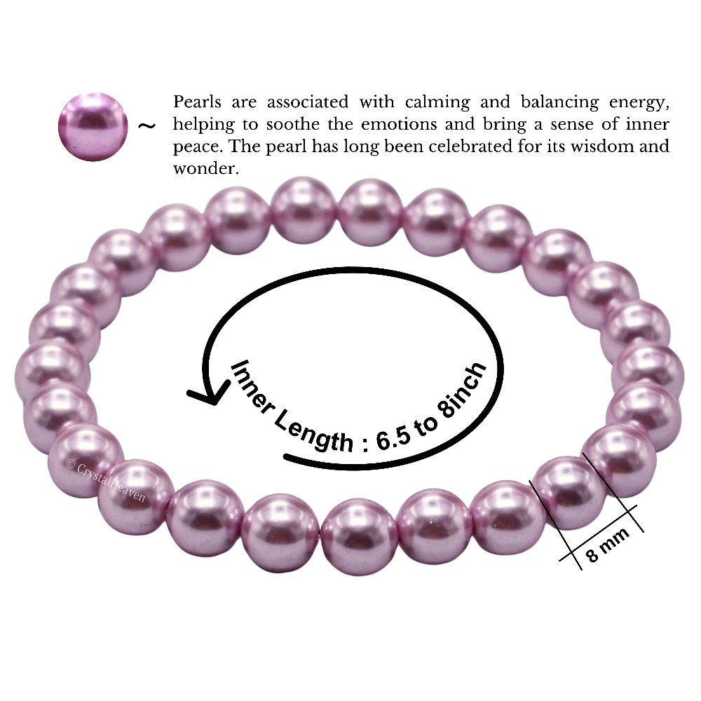 Pink Pearl Bracelet (Elastic)