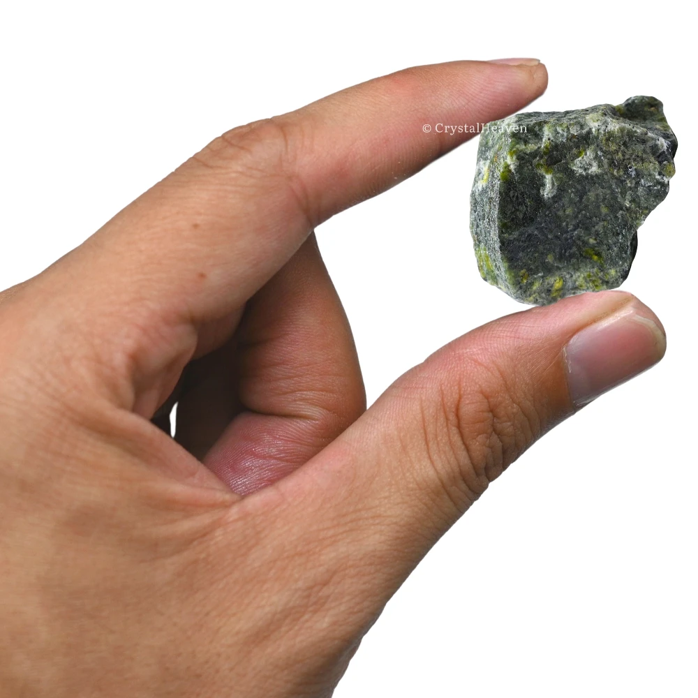 Raw Green Jade Crystals (5 Pieces)