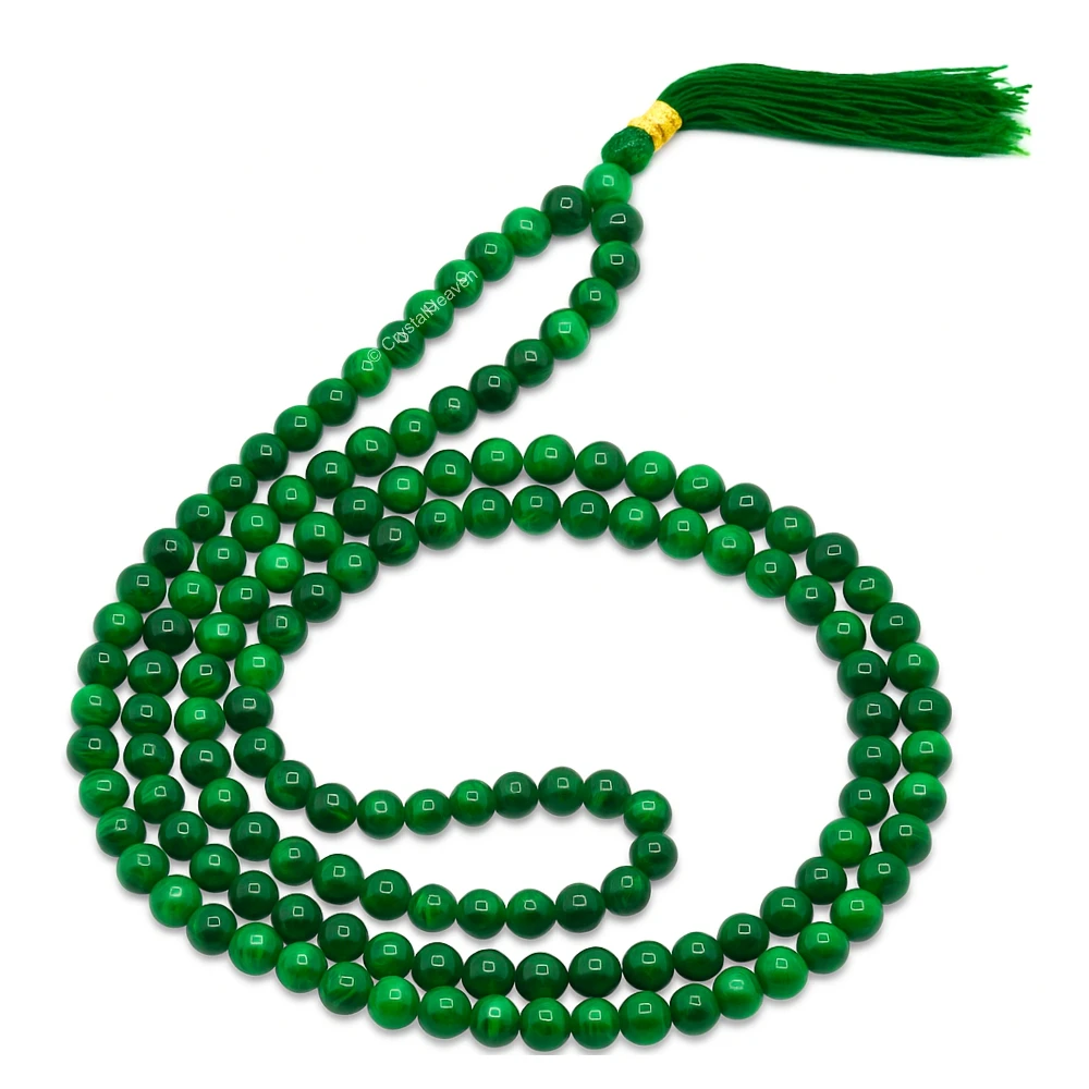 Malachite Japa Mala (Without Knot)