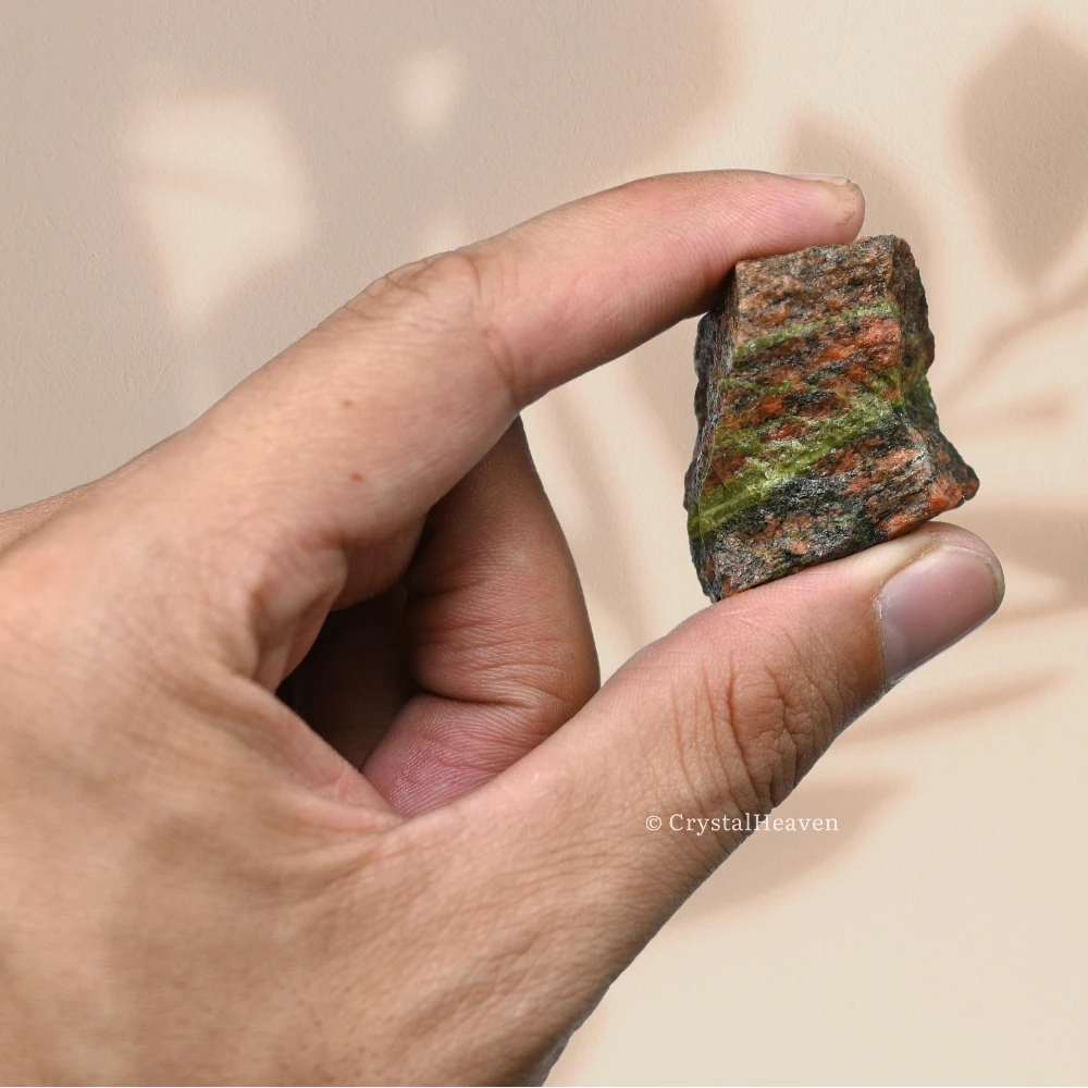 Raw Unakite Crystals (2 Pieces)
