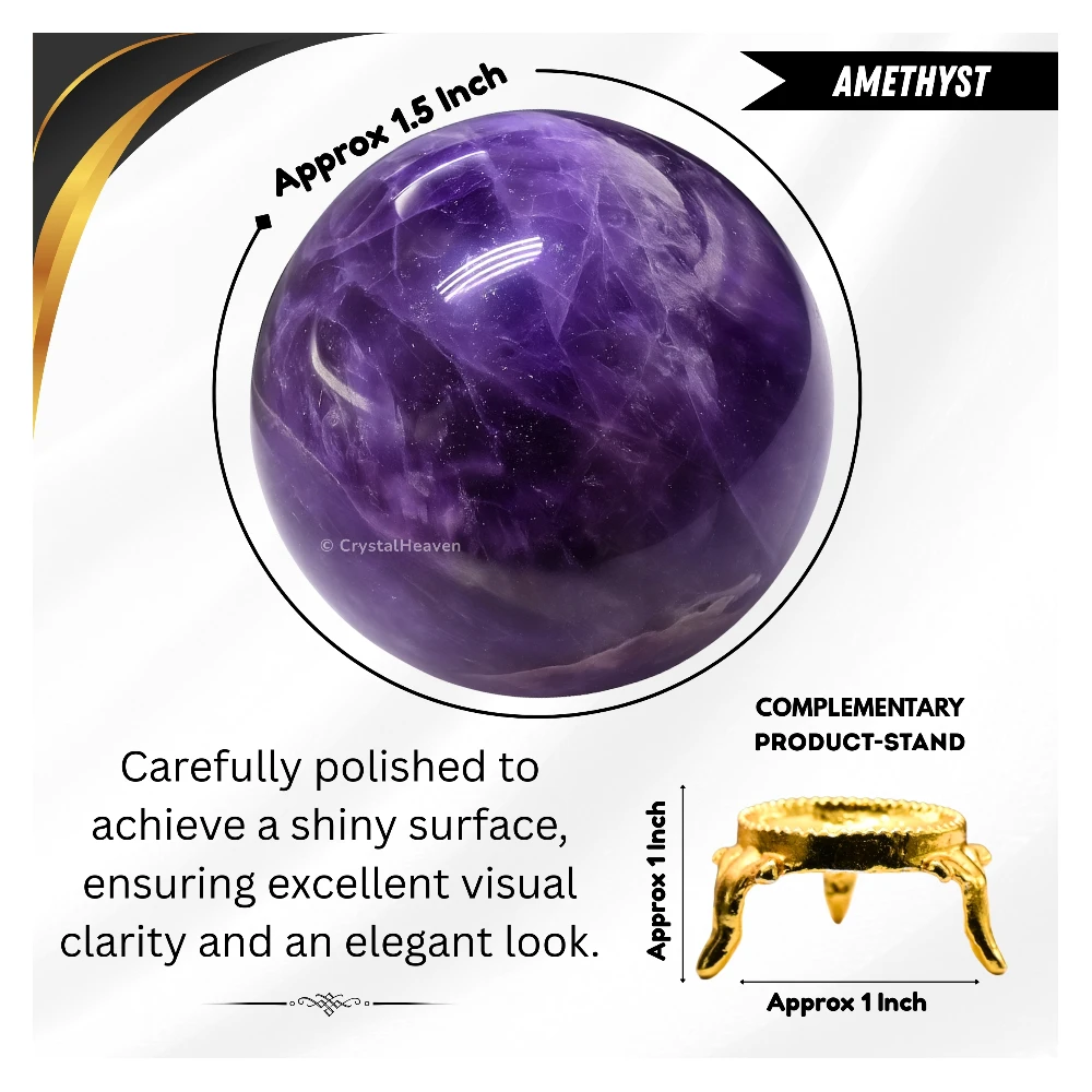 Amethyst Sphere (1.5 Inch)