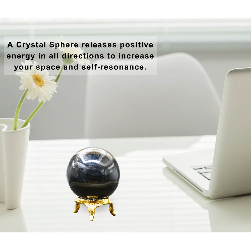Black Onyx Sphere (2 Inch)
