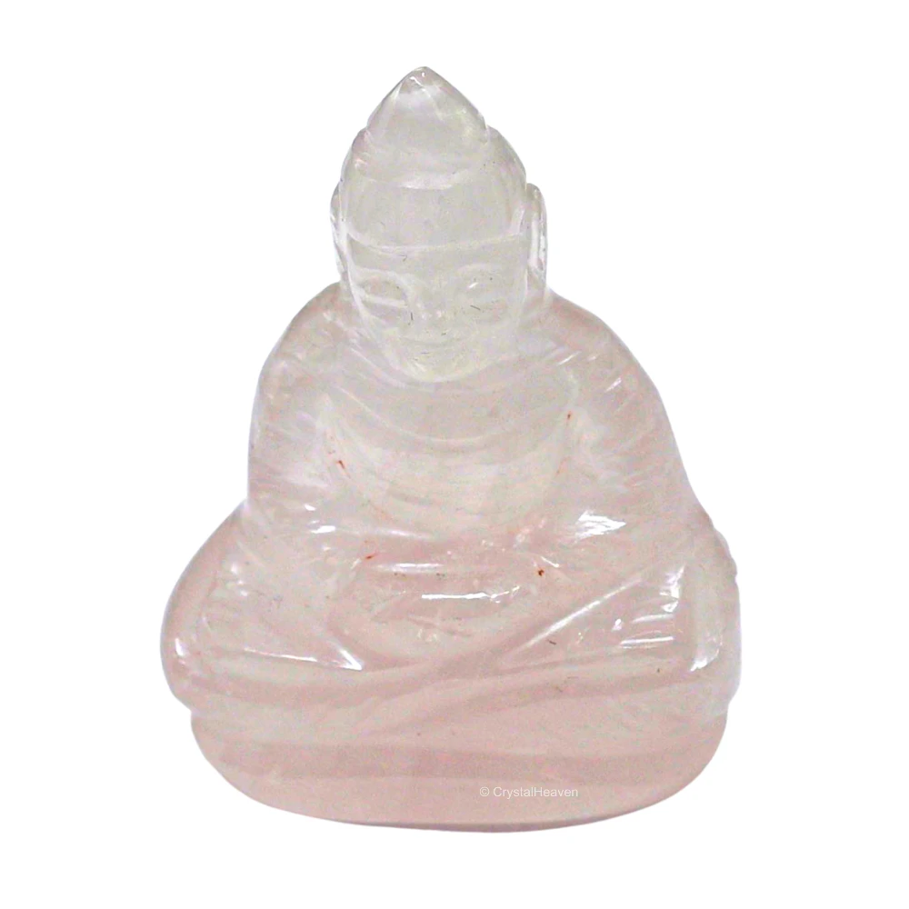 Rose Quartz Buddha Statue