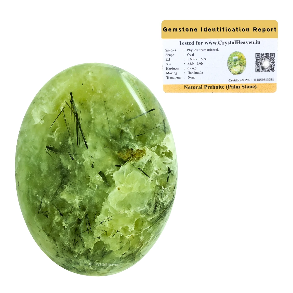 Prehnite Palm Stone