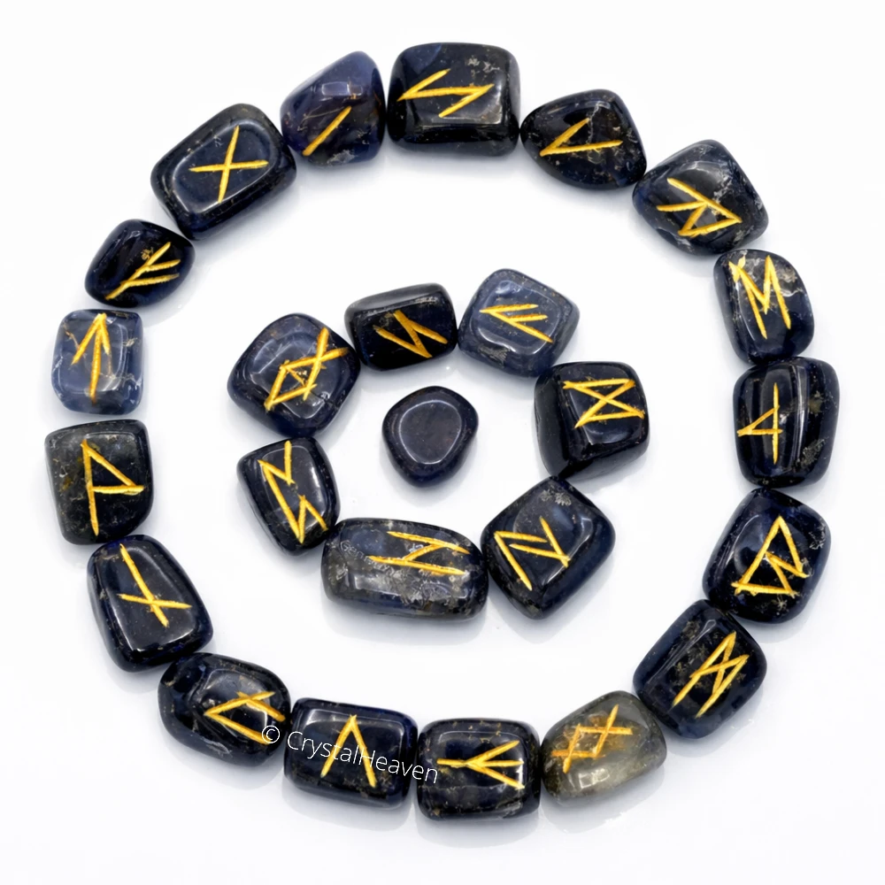 Iolite Rune Stones Set