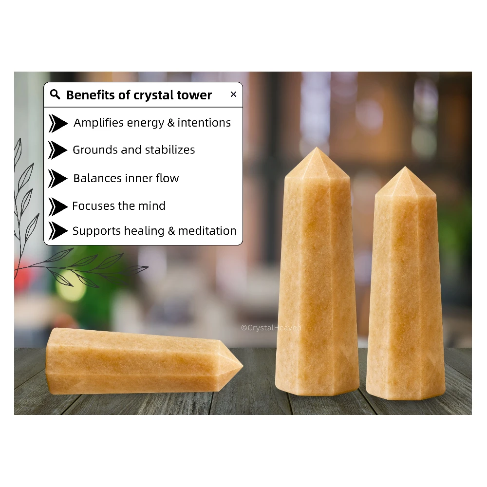 Cream Moonstone Tower (3" to 4" inch)