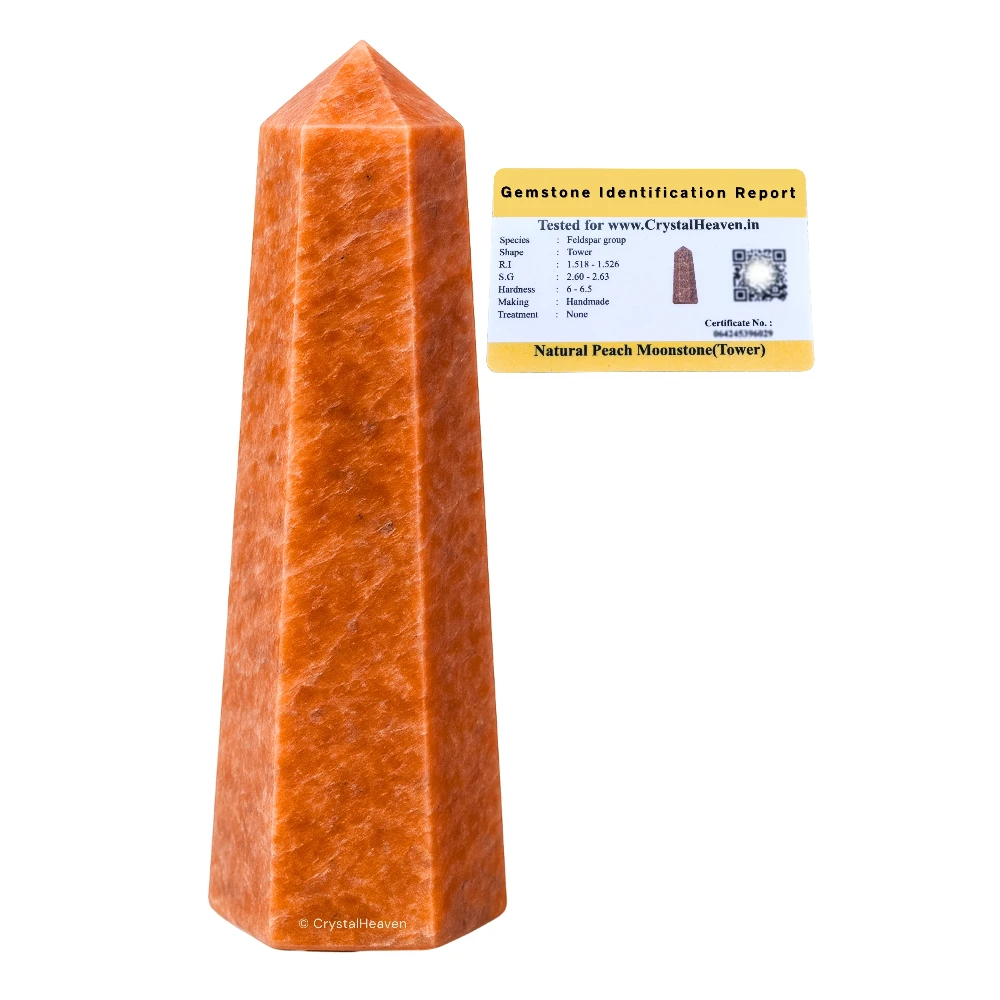 Peach Moonstone Tower (2" to 3" inch)