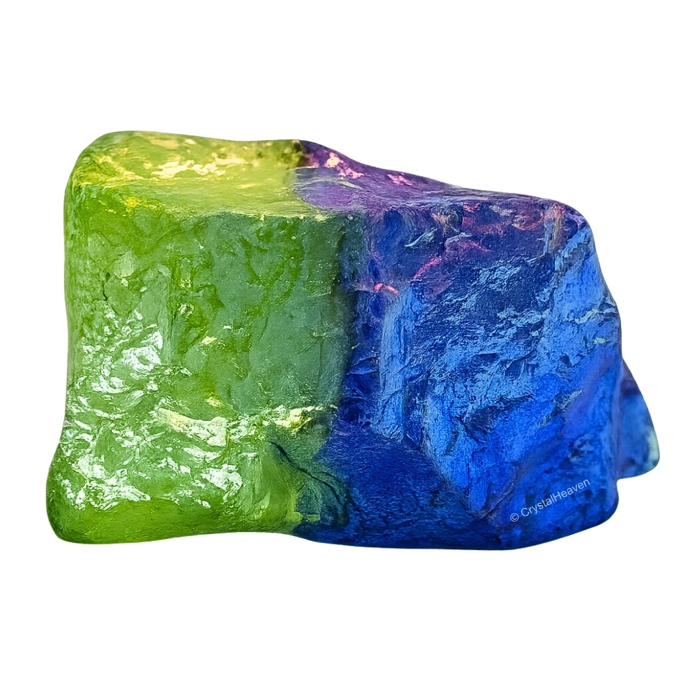 Raw Apple-Tanzine Aura Quartz Crystals (2 Pieces)
