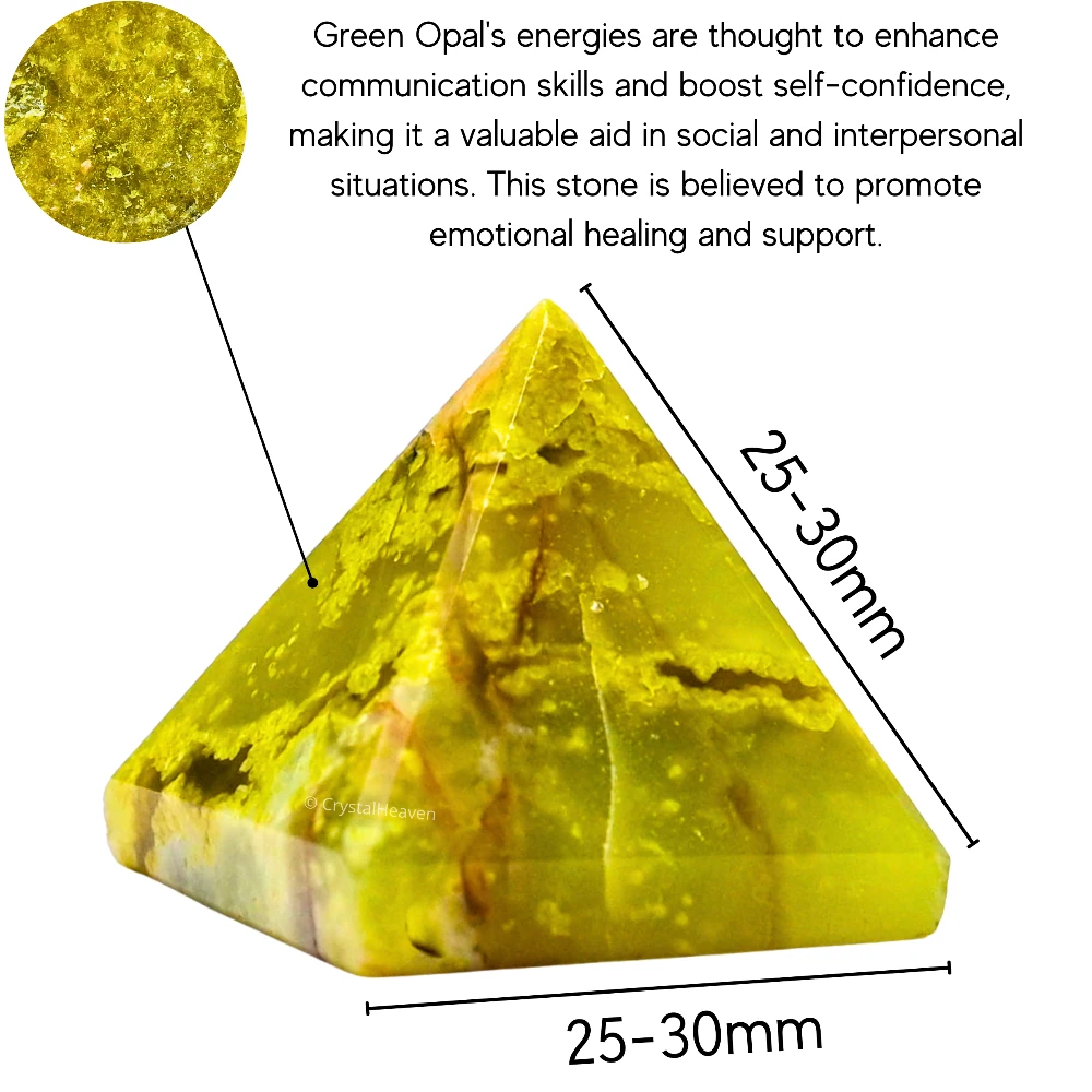 Green Opal Pyramid (1 Inch)