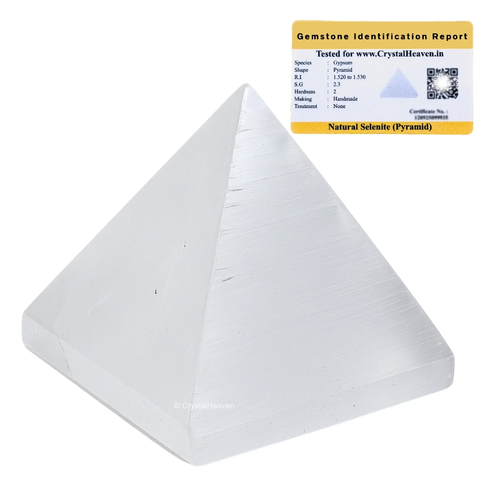 Selenite Pyramid (1 Inch)
