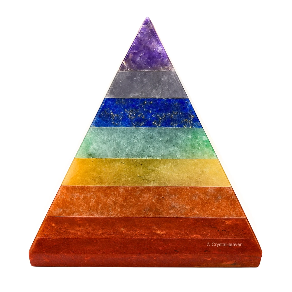 7 Chakra Pyramid (2 Inch)