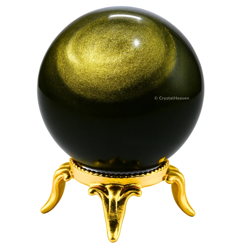 Golden Sheen Obsidian Sphere