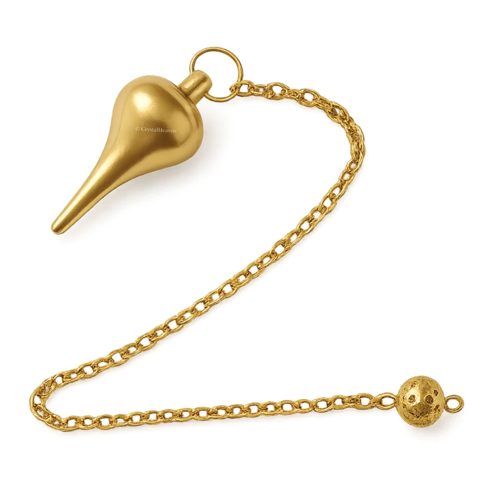 Metal Brass Pendulum - Dome Cone Point Gold (MP118)