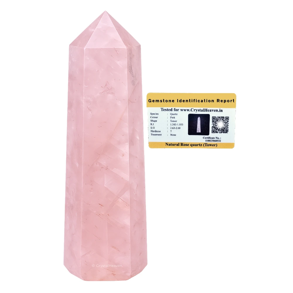 Rose Quartz Tower (2" to 3" inch)