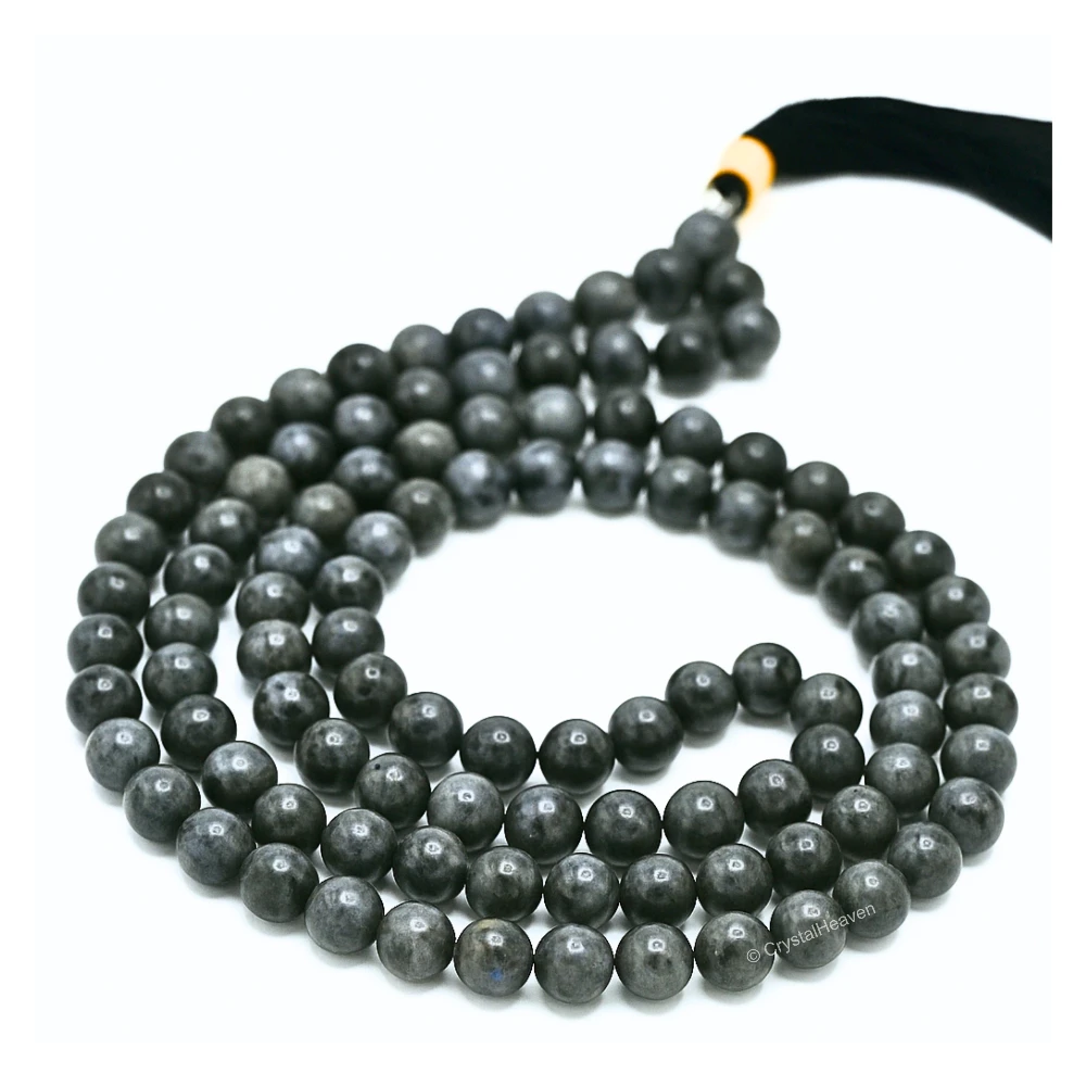 Larvikite Japa Mala (Without Knot)