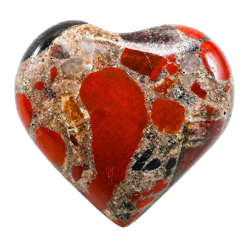 Spotted Jasper Heart