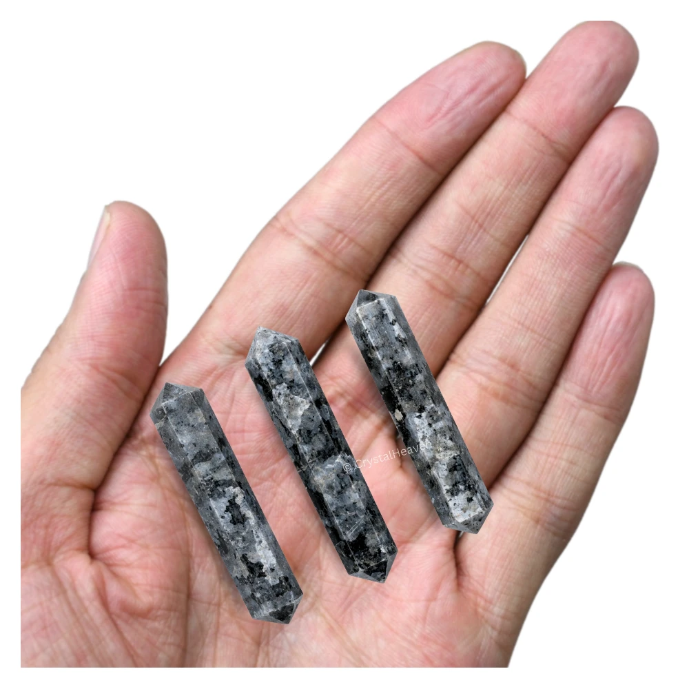 Larvikite Pencil Points (Double Terminated) (Set of 3)