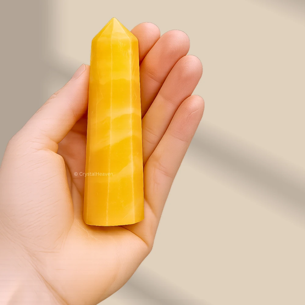 Yellow Calcite Crystal Tower (3" to 4" inch)