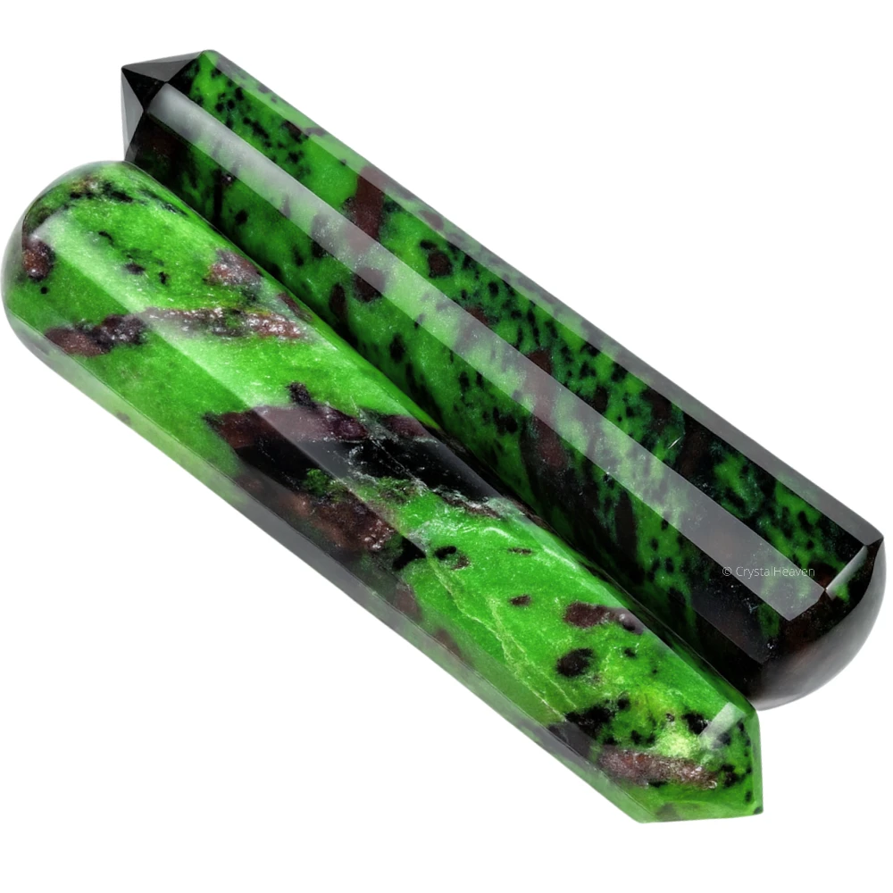 Ruby Zoisite Wand (Faceted)