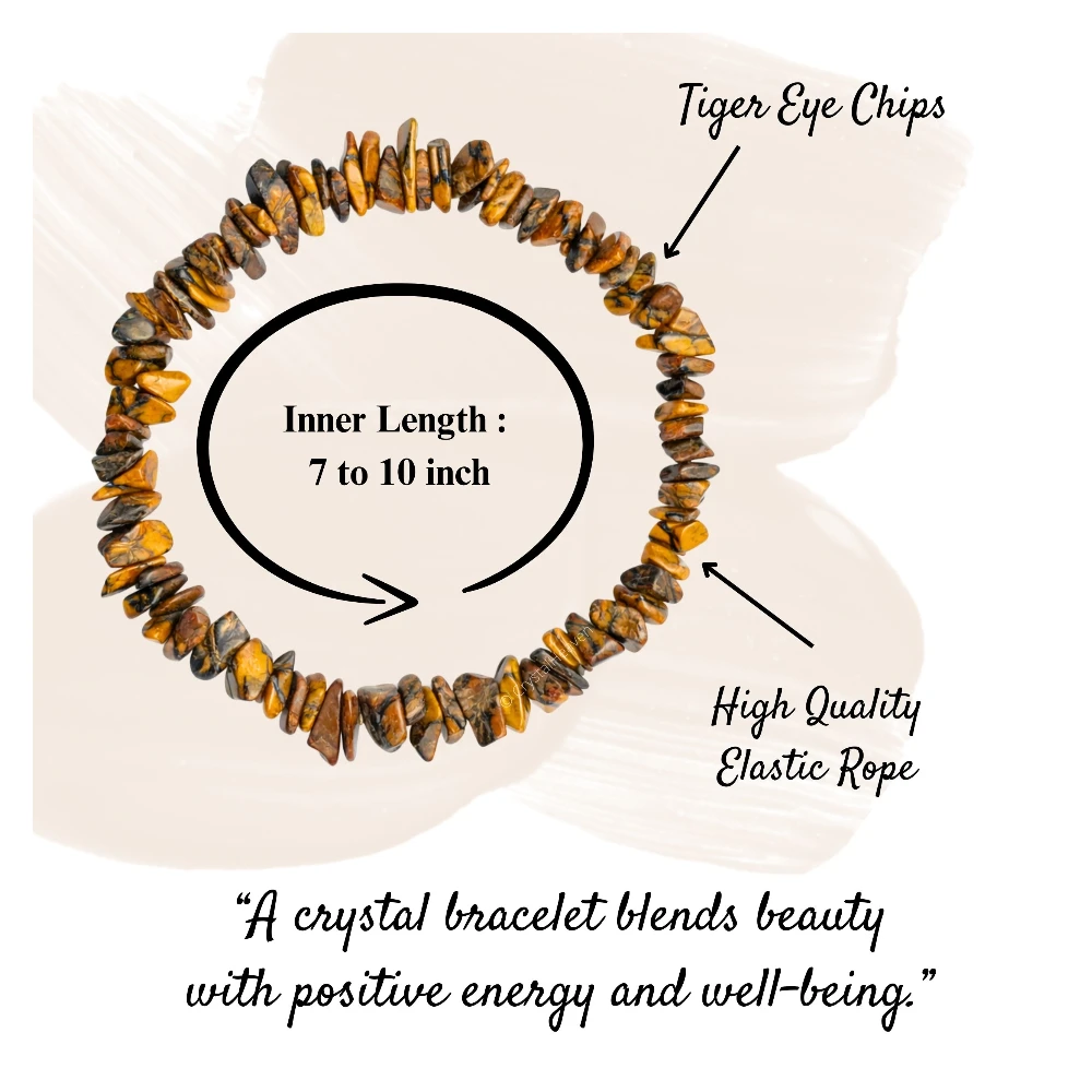 Tiger Eye Chips Bracelet