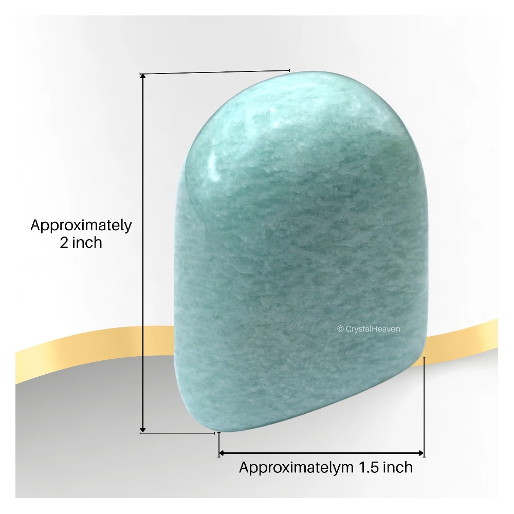Amazonite Standing Palm Stone (Regular)