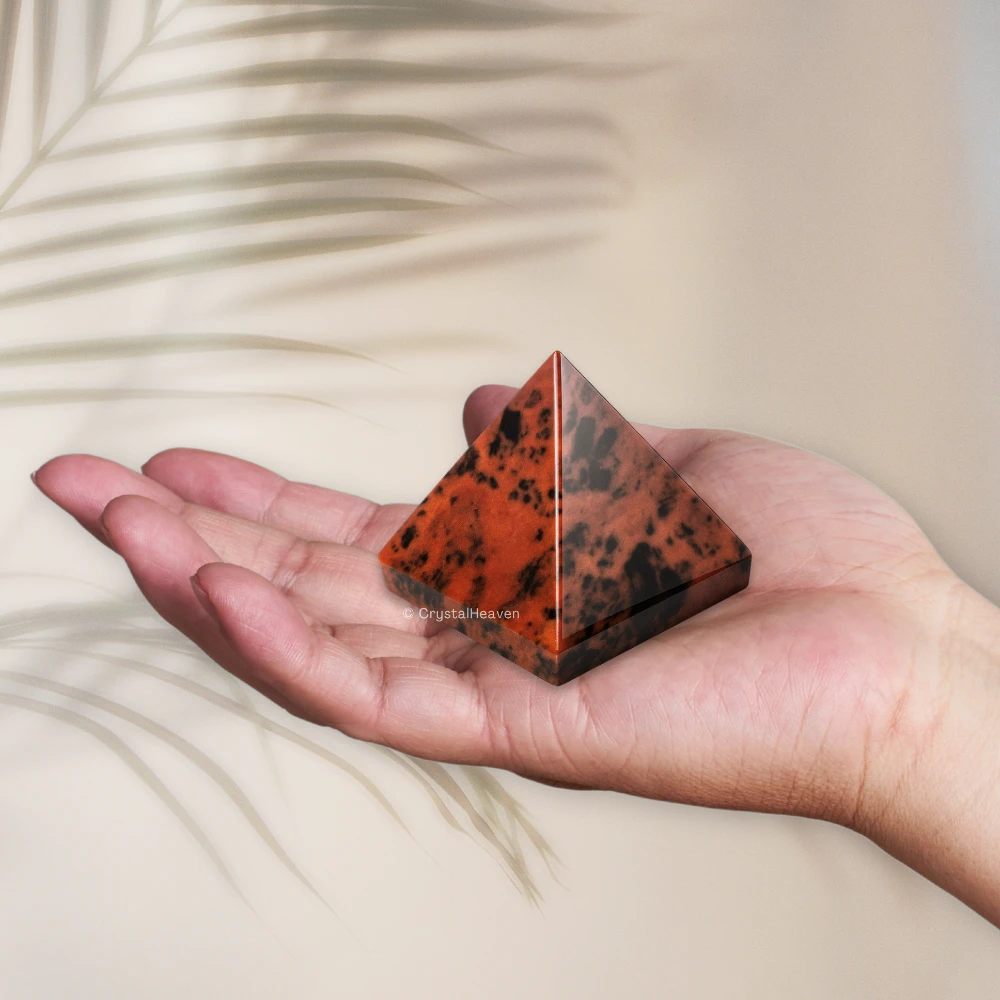 Mahogany Obsidian Pyramid (1.5 Inch)