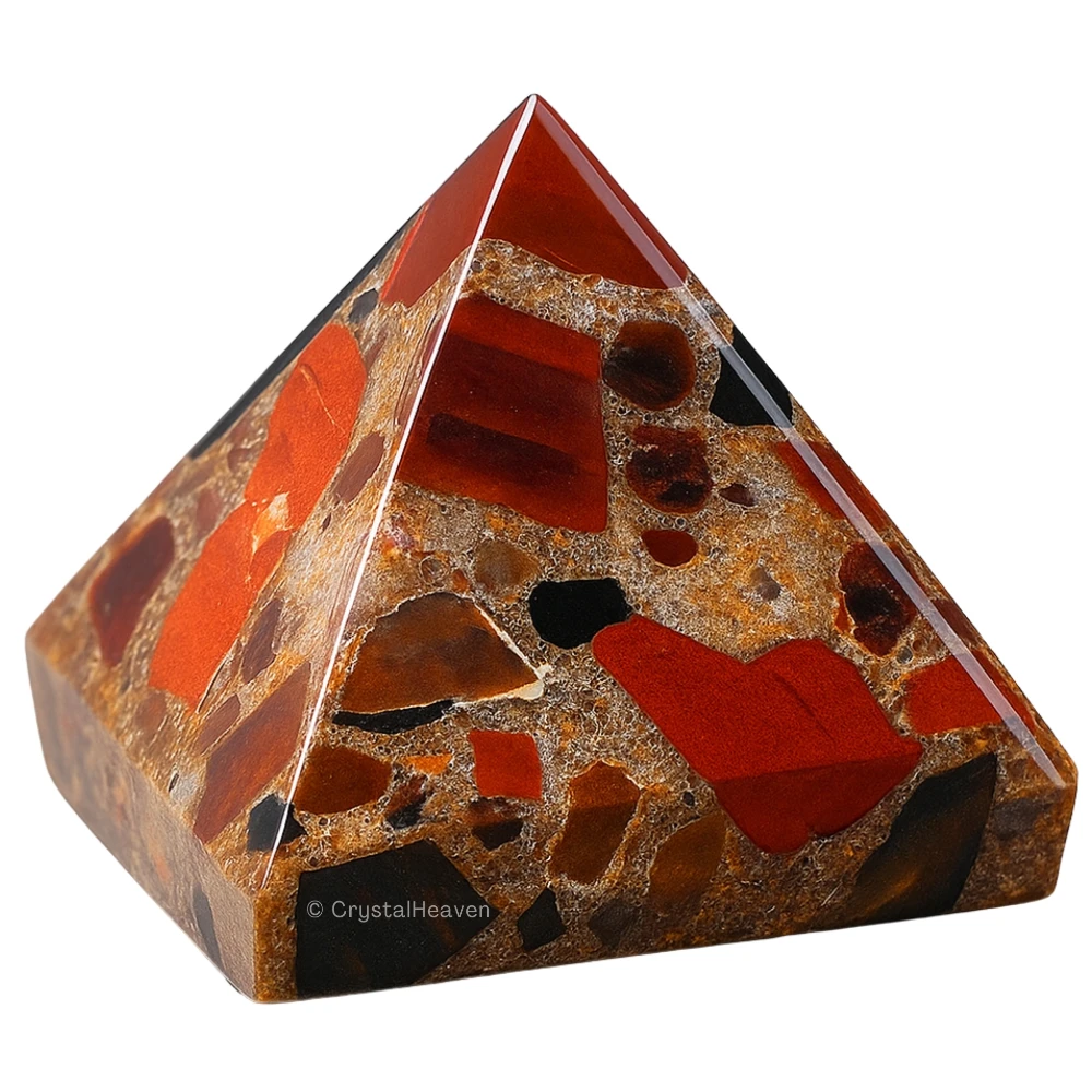 Spotted Jasper Pyramid (2 Inch)