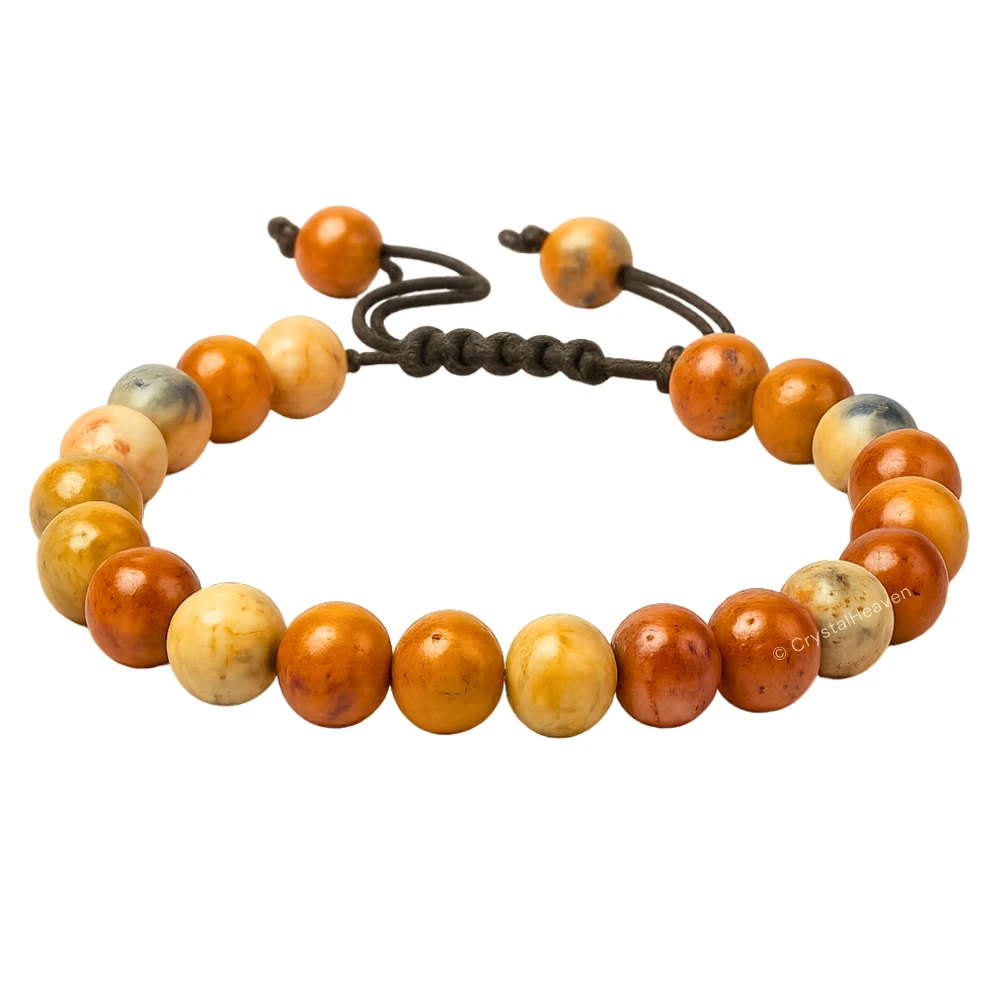Crazy Lace Agate Bracelet (Adjustable)