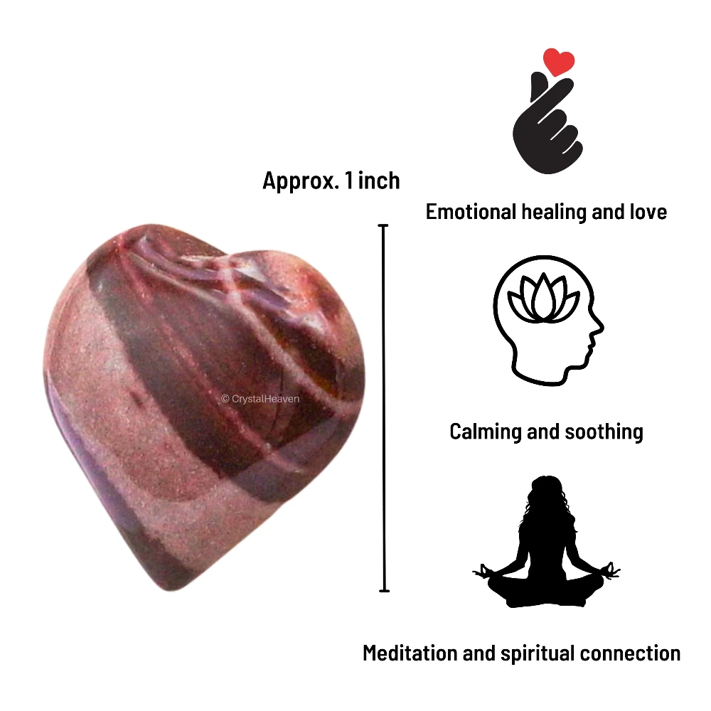 Narmada Shiva Lingam Mini Heart (Pack of 2)