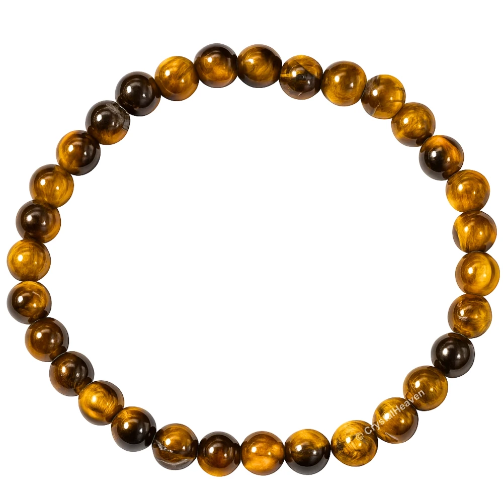 Tiger Eye Healing Crystal Bracelets - 6mm Beads