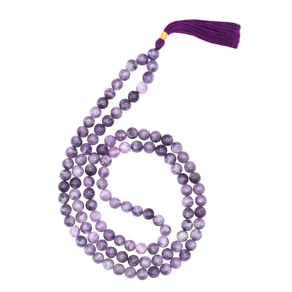 Lepidolite Japa Mala (Without Knot)