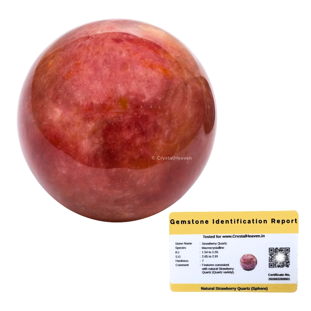 Strawberry Quartz Sphere (2 Inch)