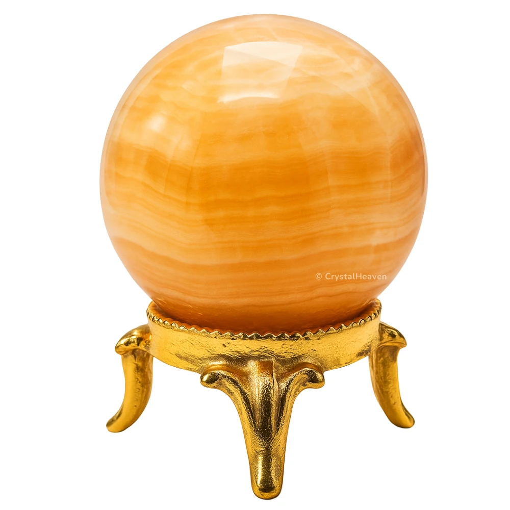 Yellow Calcite Sphere (1.5 Inch)