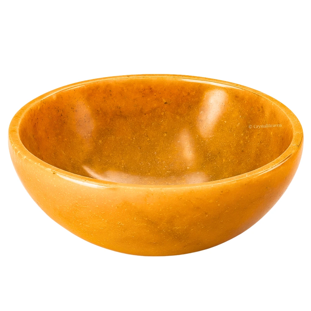 Yellow Jasper Crystal Bowl - 3 Inch