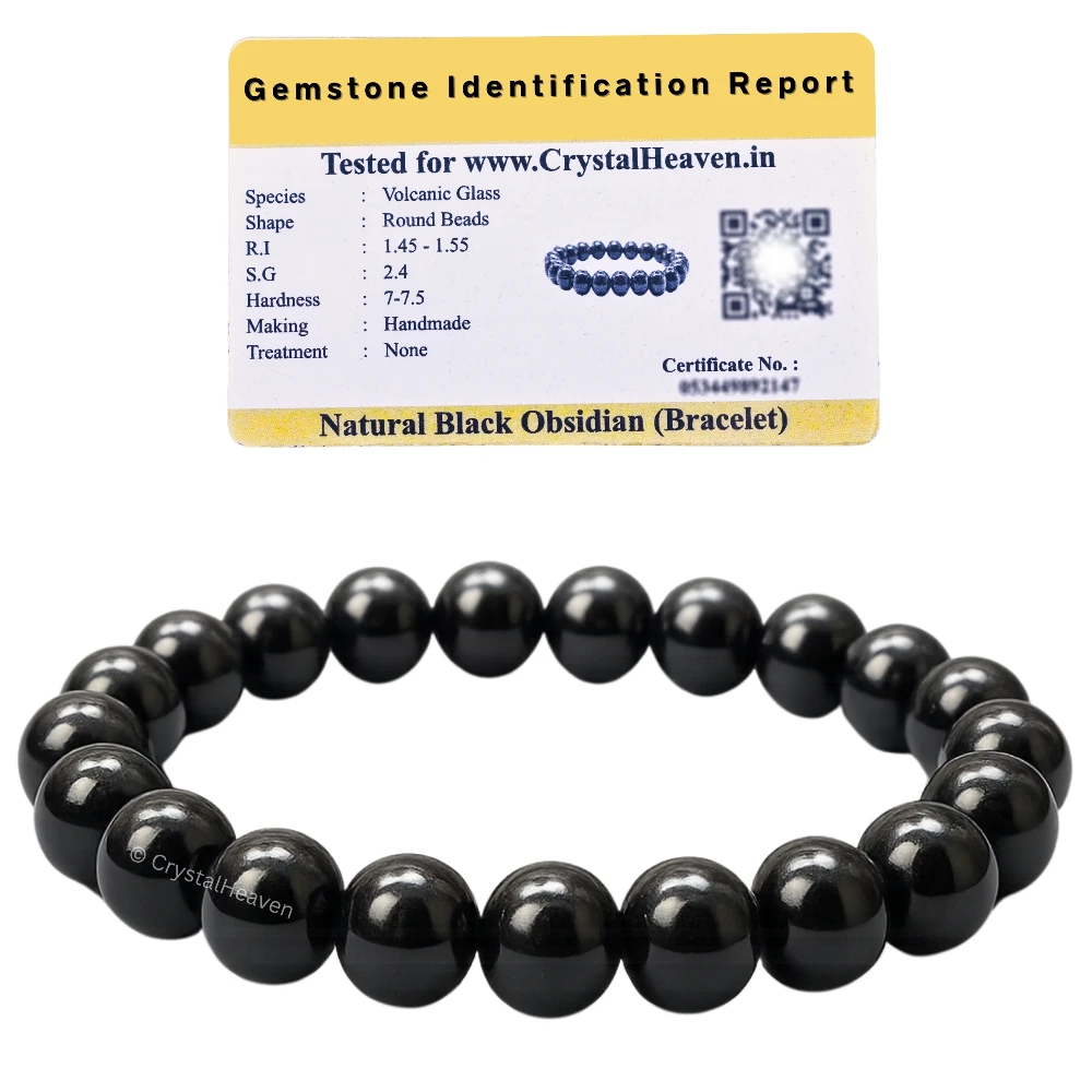 Black Obsidian Bracelet (Elastic)