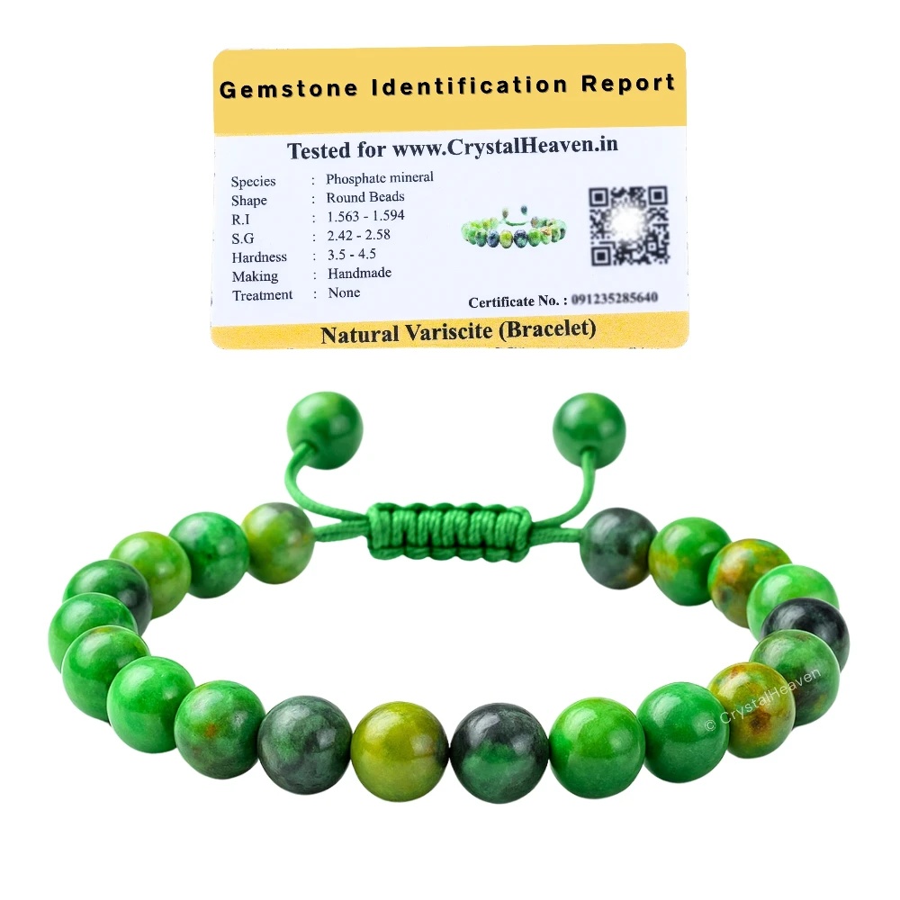 Variscite Bracelet (Adjustable)
