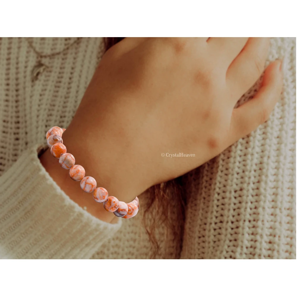 Red Picasso Jasper Bracelet (Adjustable)