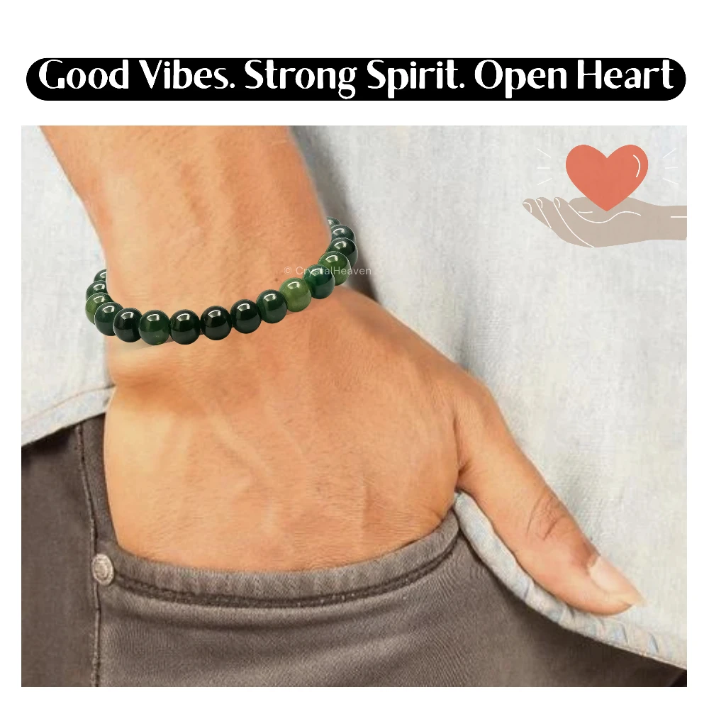 Moss Agate Bracelet (Adjustable)