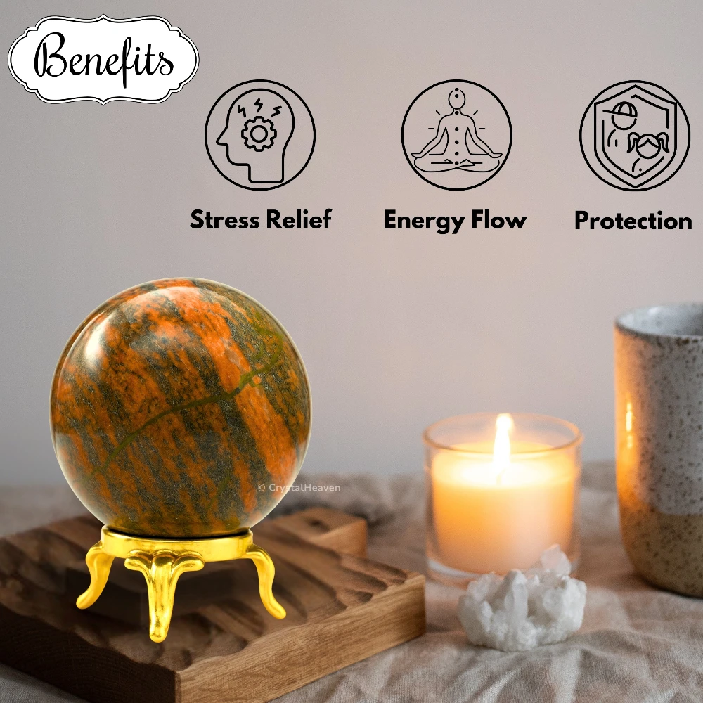 Unakite Sphere (2 Inch)