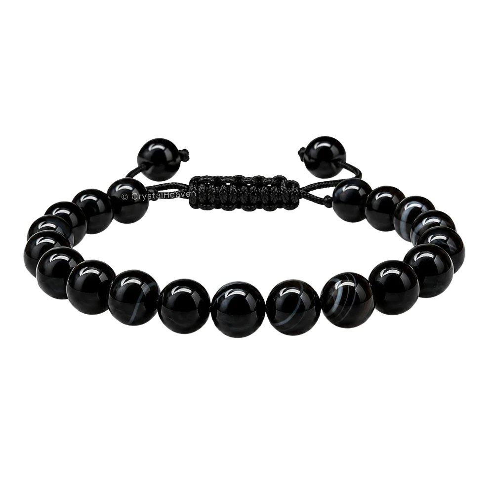 Black Sulemani Hakik Bracelet (Adjustable)