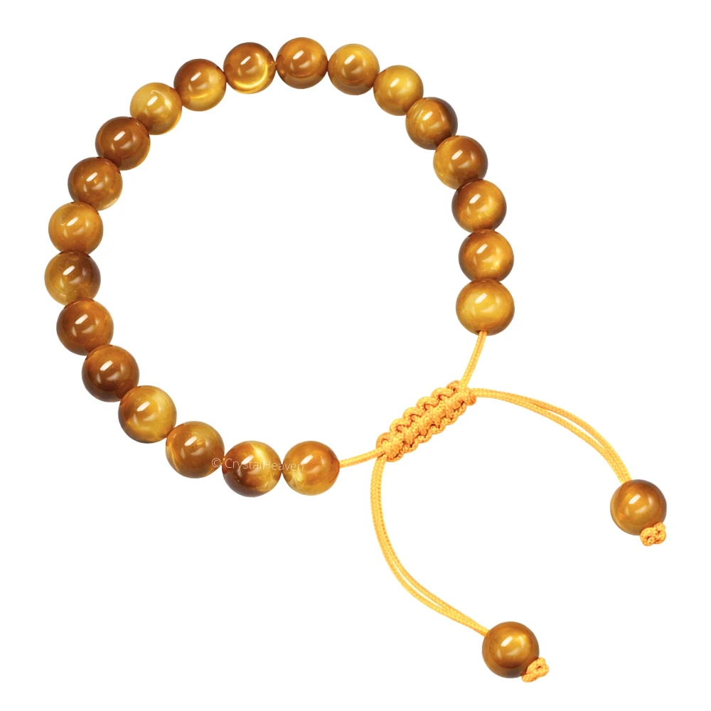 Yellow Cats Eye Bracelet (Adjustable)
