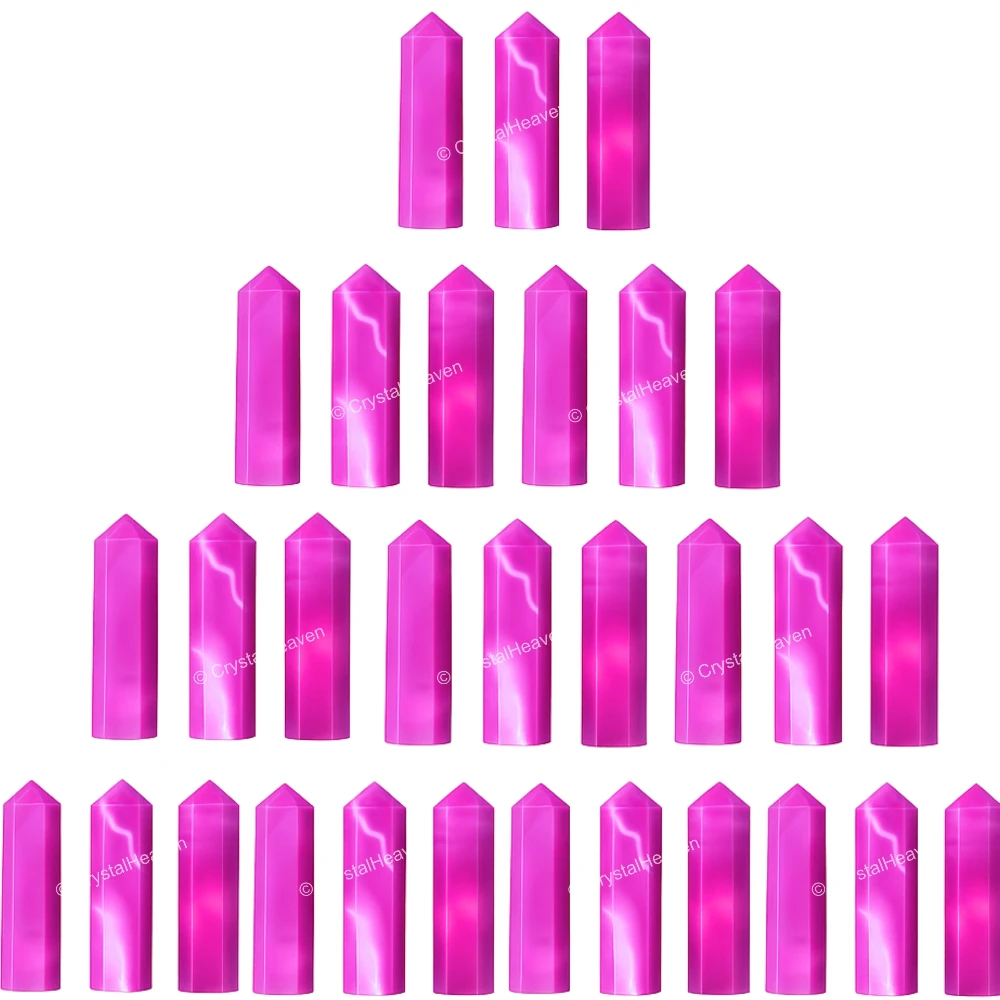 Pink Onyx Pencil Points (Set of 3)