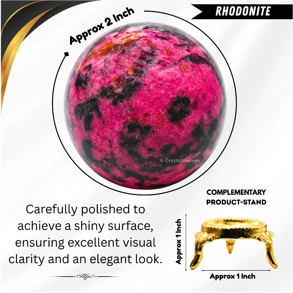 Rhodonite Sphere (2 Inch)