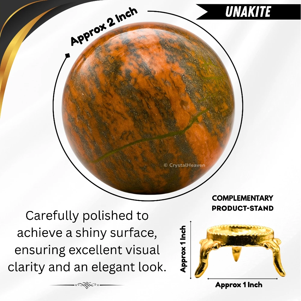 Unakite Sphere (2 Inch)