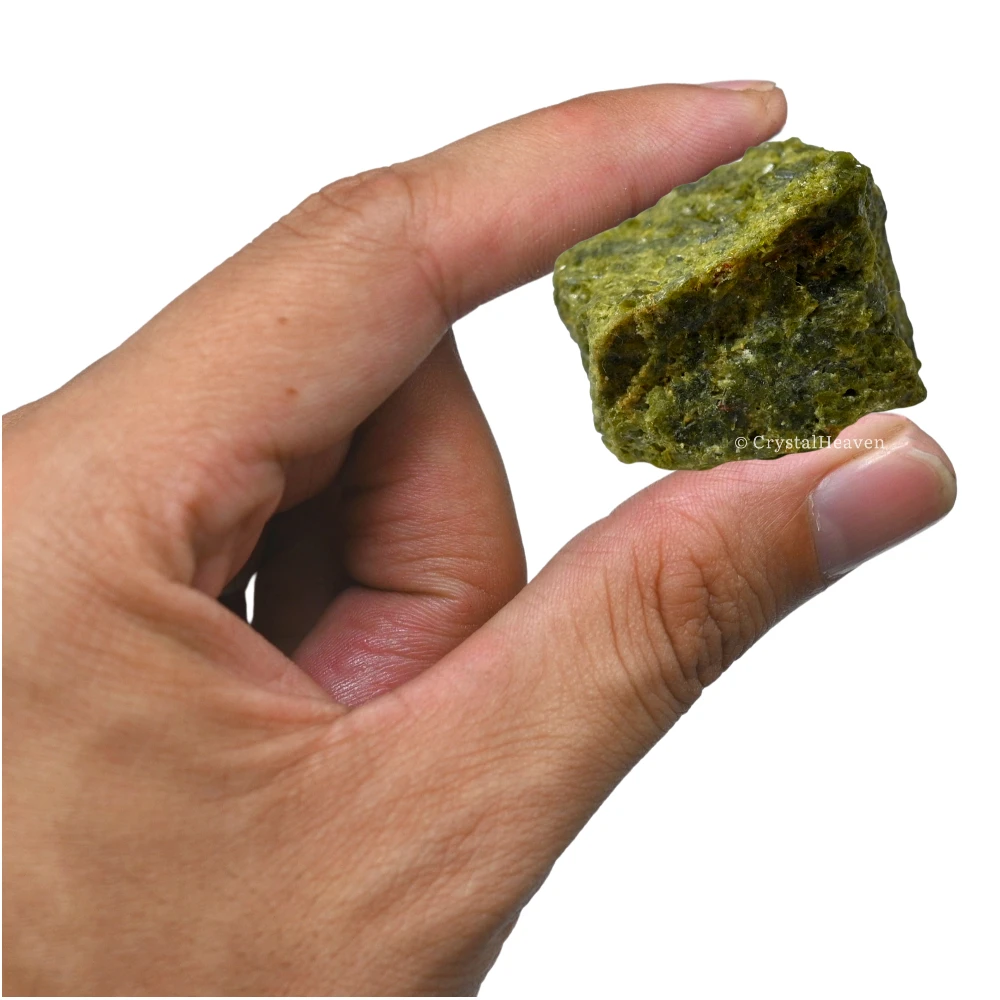 Raw Green Tourmaline with Matrix Crystals (2 Pieces)
